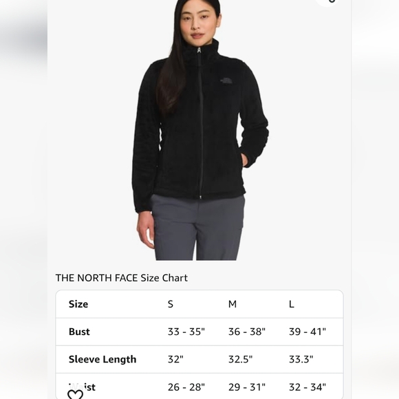 THE NORTH FACE Osito Jacket Full Zip Front Zip-up Pockets, Black- Small LIKE NEW - Picture 14 of 14